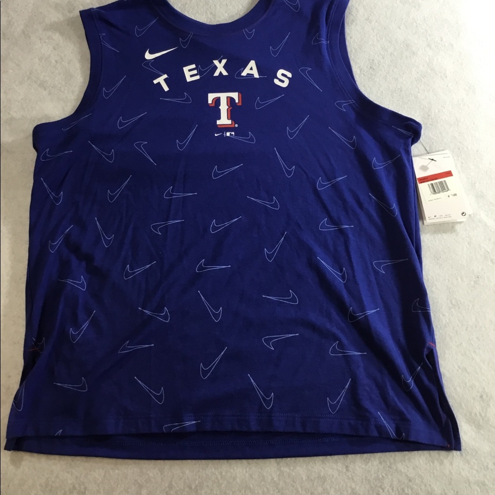 MLB Texas Rangers Women’s Sleeveless Tee. SZ Large